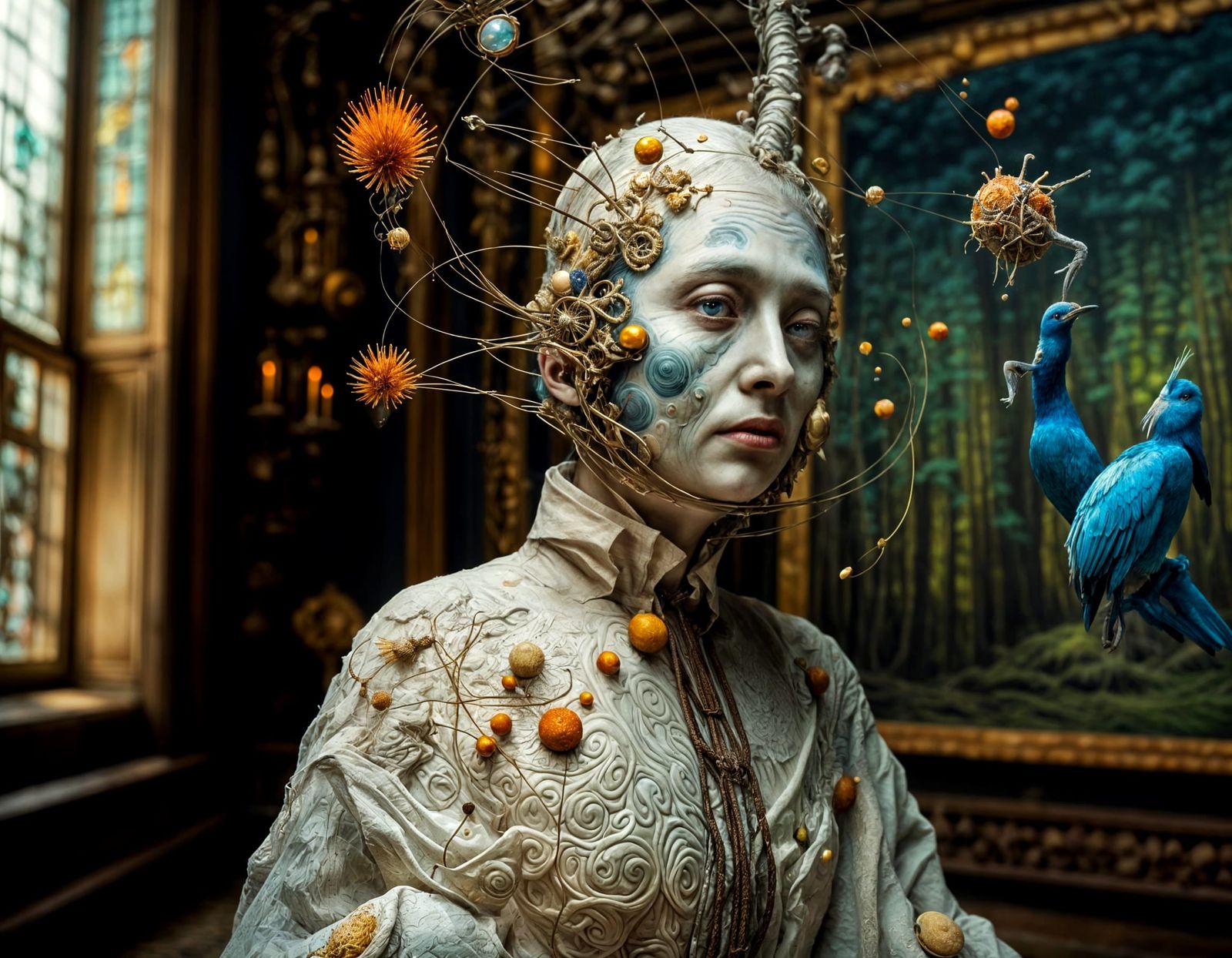 Magical Creatures Play Hoops: A Surreal Photo