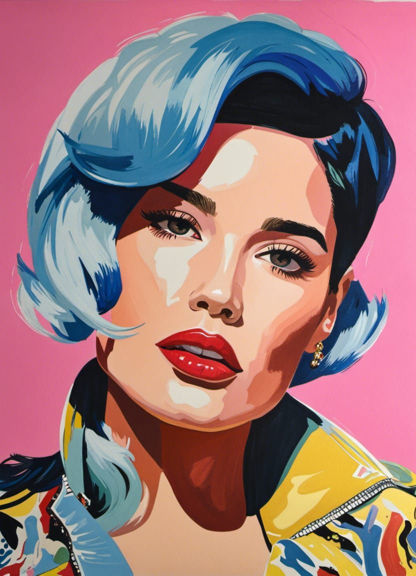 Gouache Style Portrait