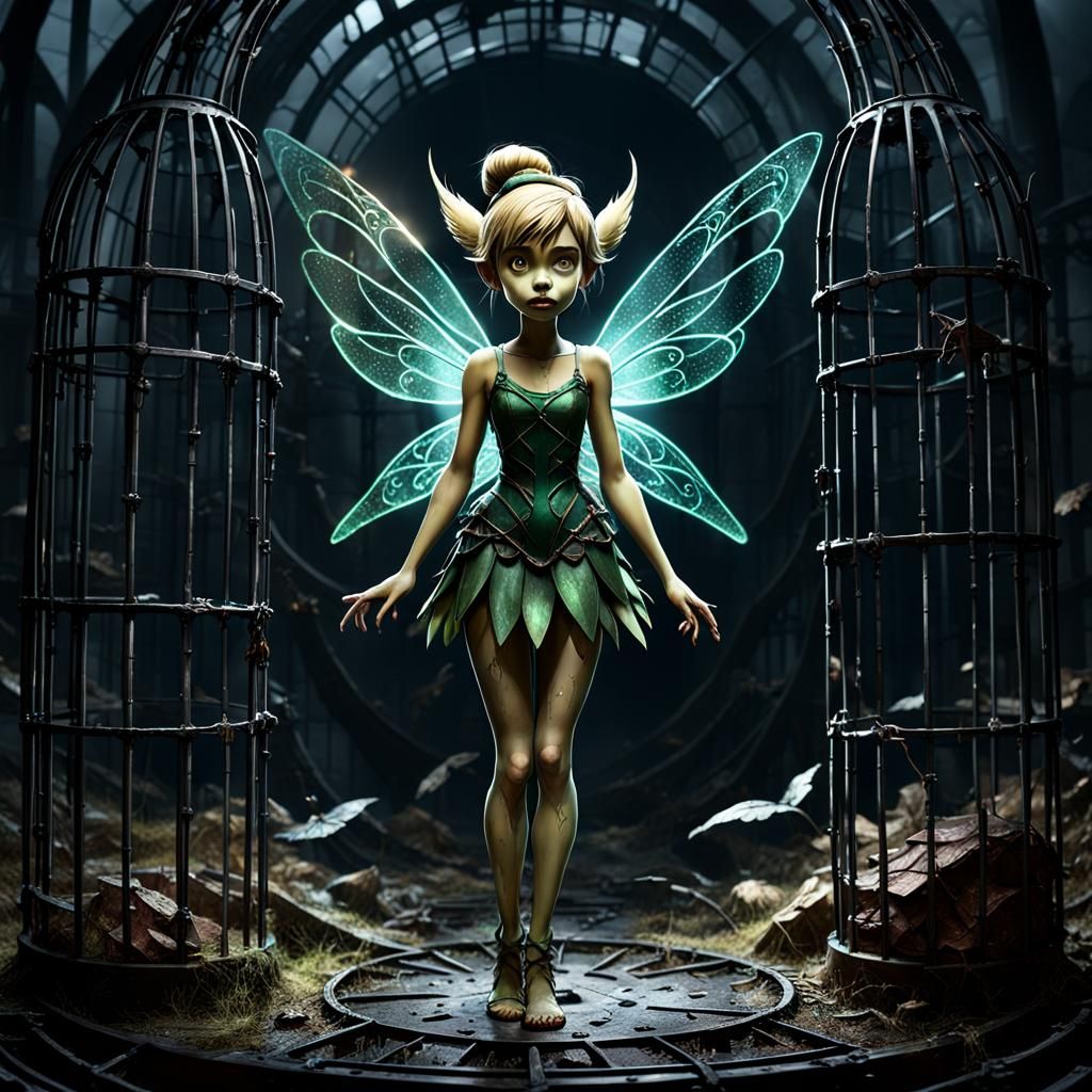 Evil Tinkerbell in Dark Disney Style