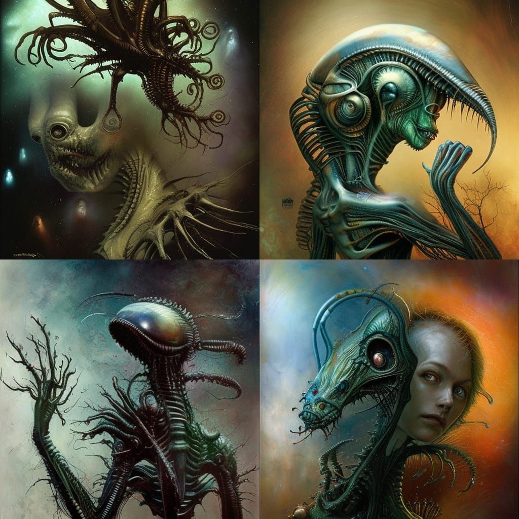 Photorealistic Alien Inhabitants in Neural Art Style