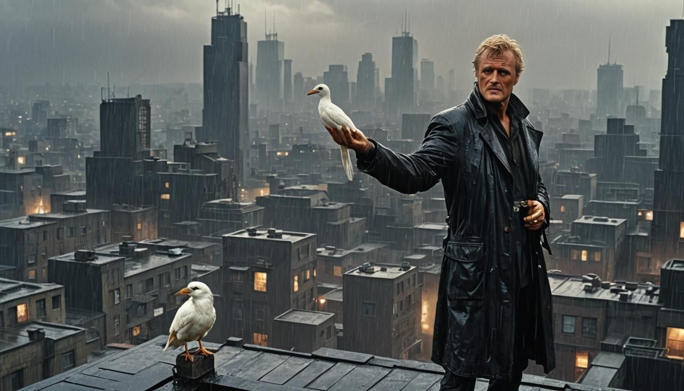 Blade Runner Inspired Rooftop Scene