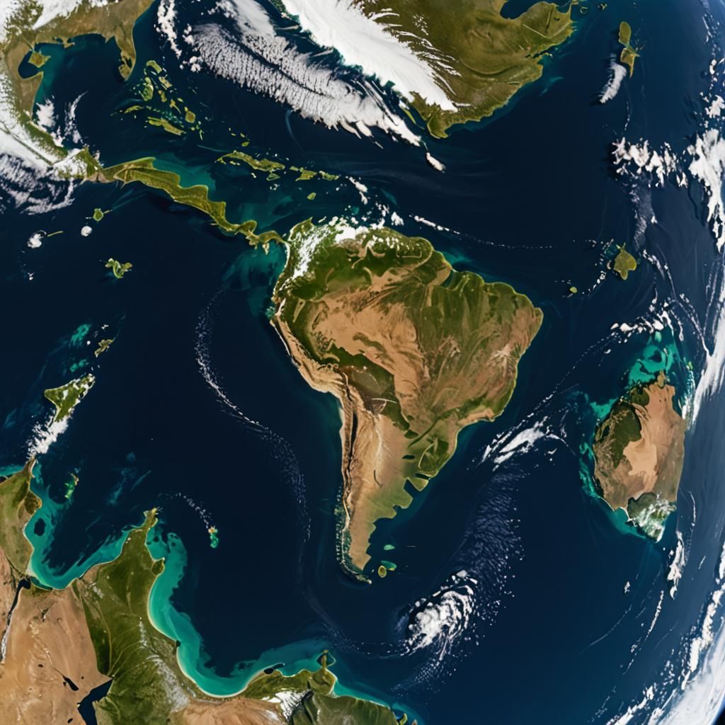 Earth from Space: A Realistic High-Angle Photograph