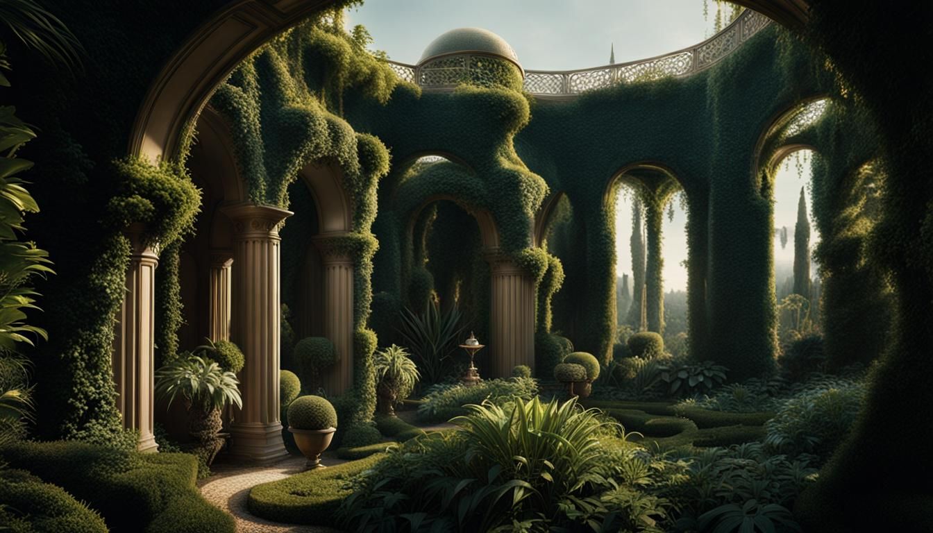 Futuristic Belle Époque Garden II