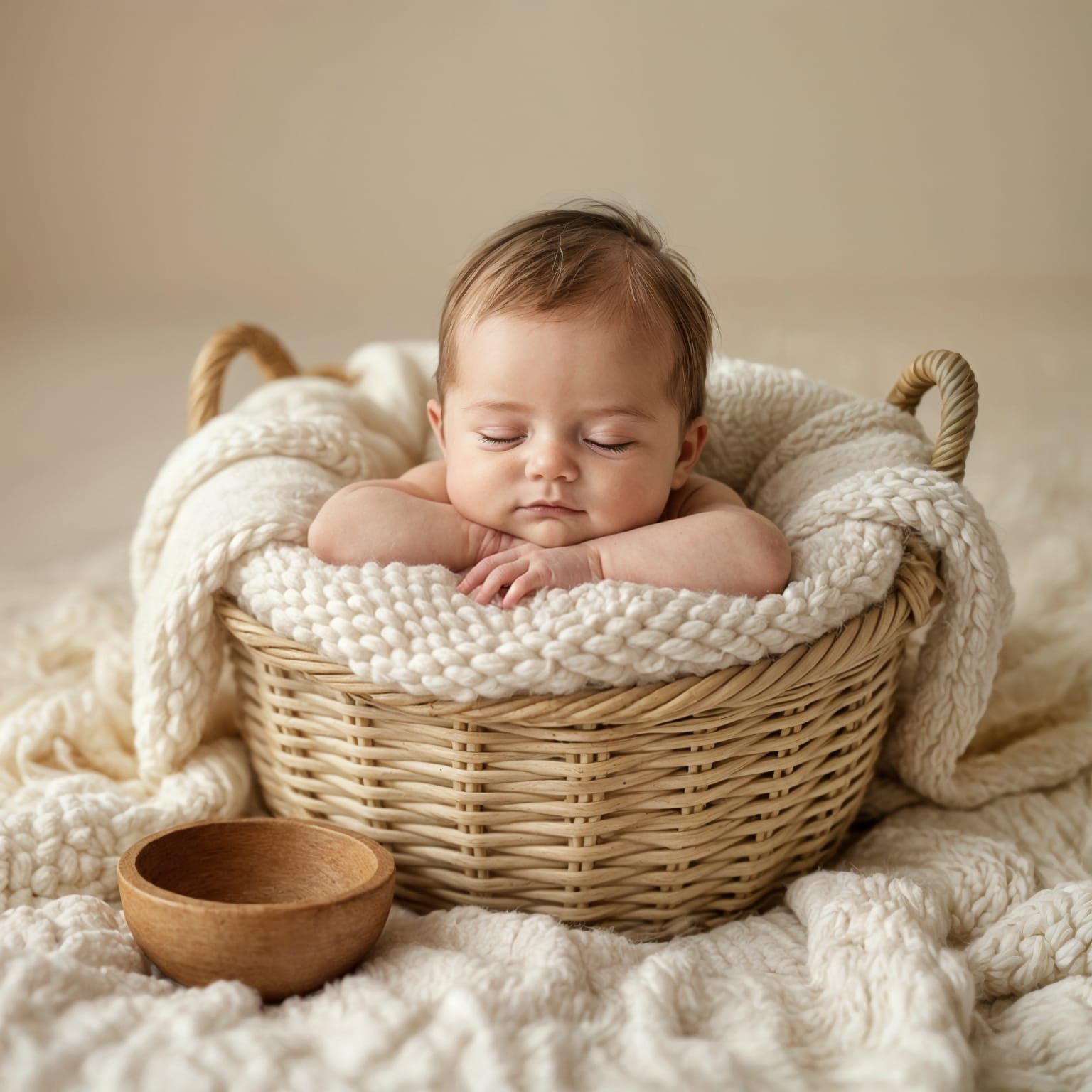 Vintage Newborn Photography with Pastel Colors