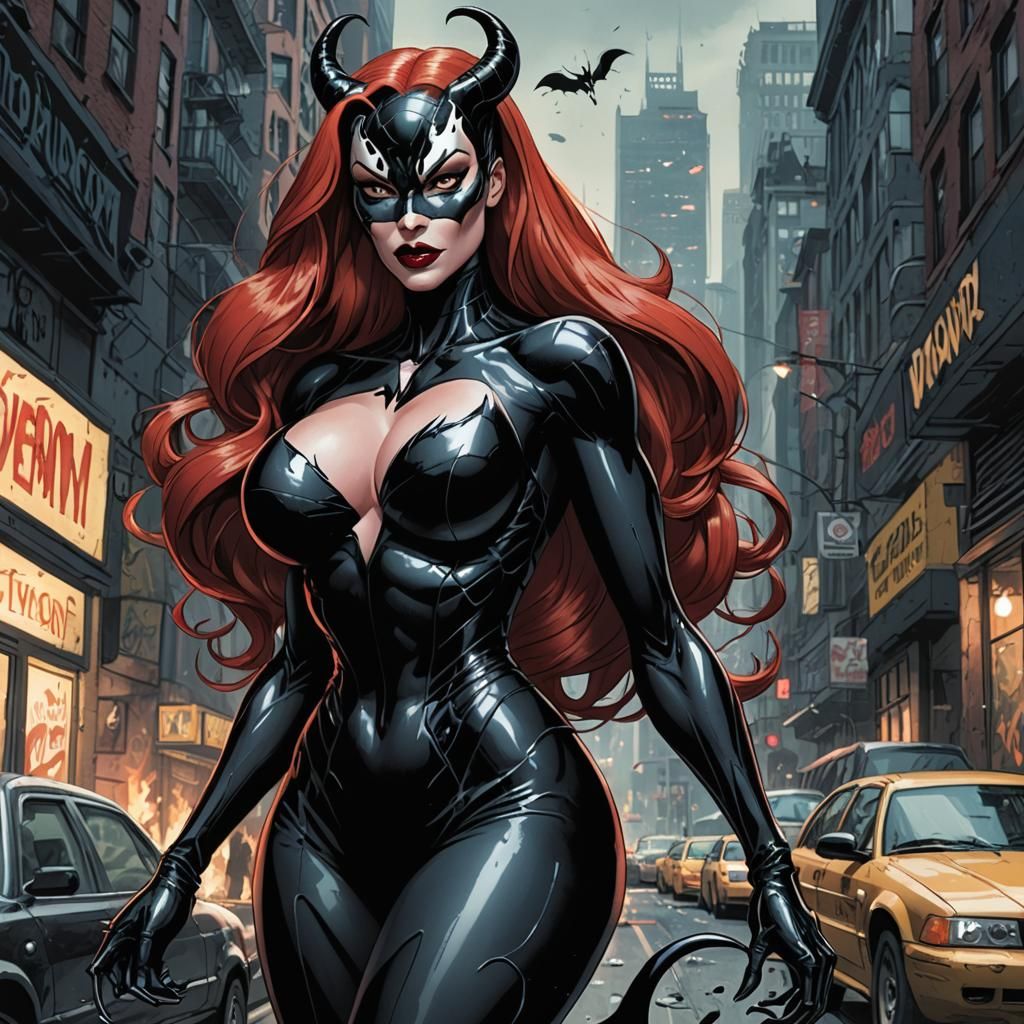 Jessica Rabbit with Venom Symbiote