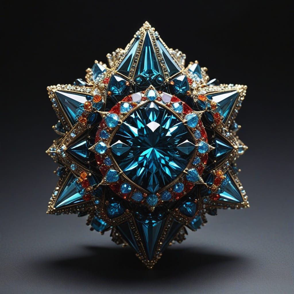 Jewel Geometric Art Formations
