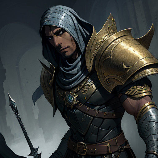 An Arab menacing male dresses practically, favoring close-fi...