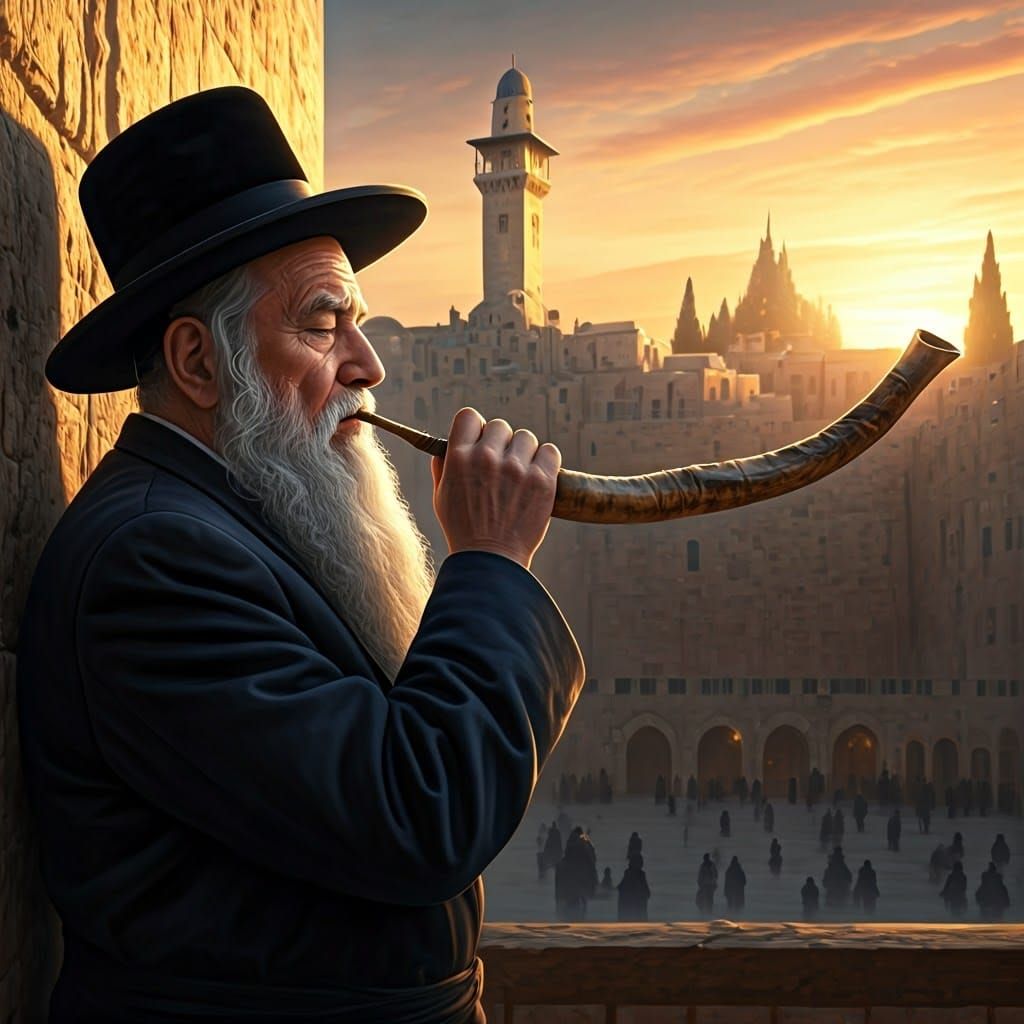 Rabbi at Western Wall: Matte Painting in Unreal Engine