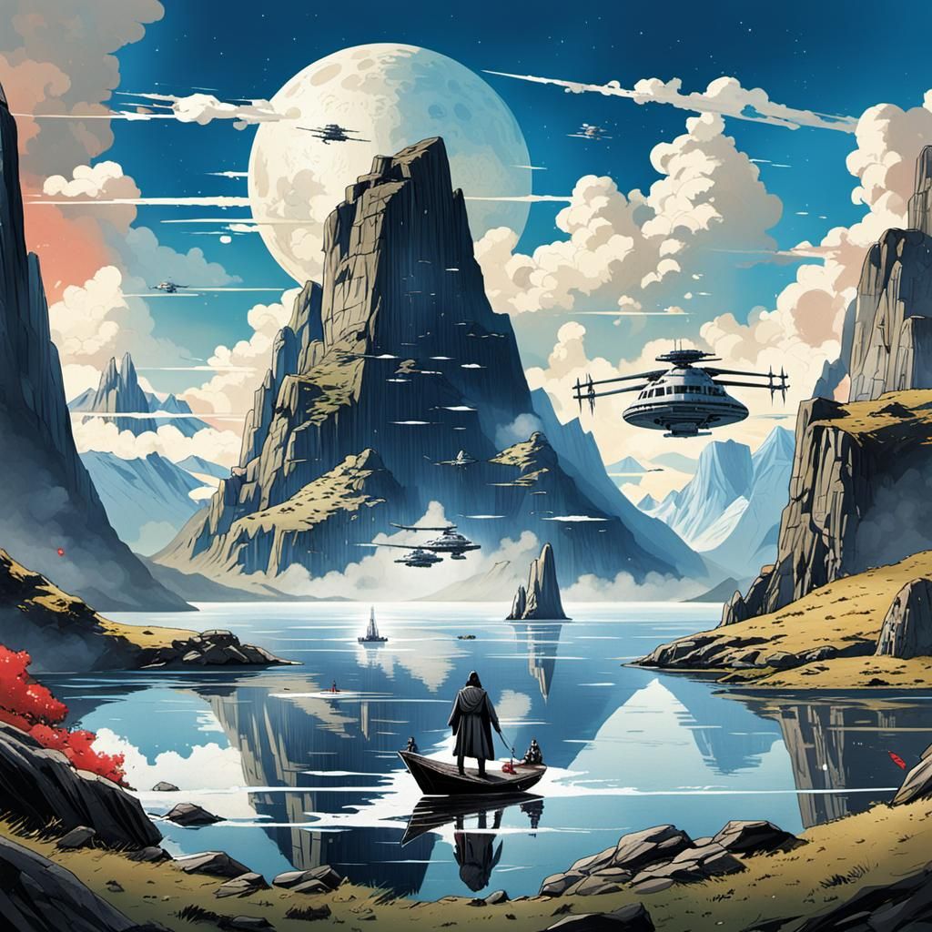 Epic Sci-Fi Galaxy Battle in Star Wars