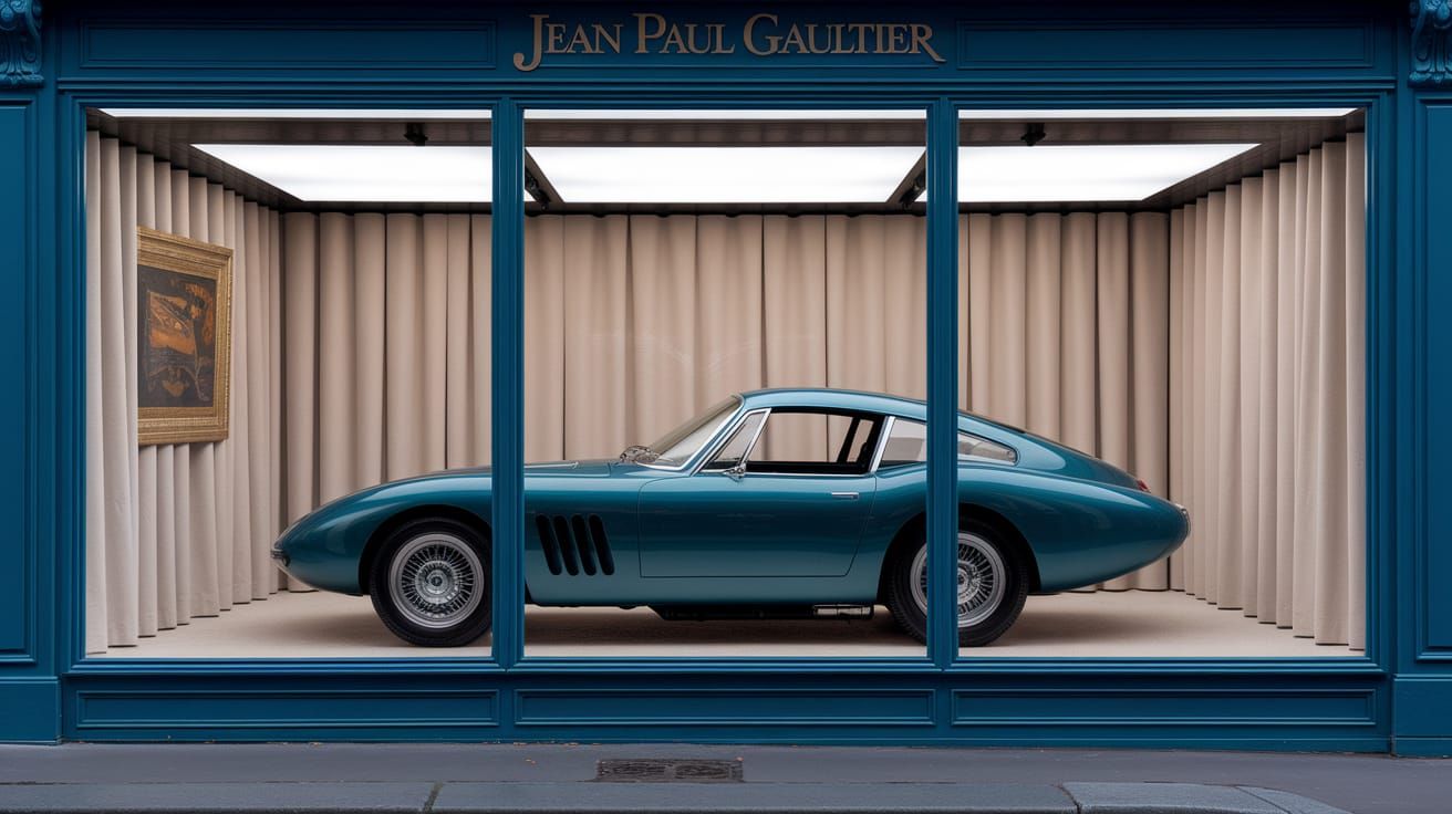 Luxury Sports Car in Parisian Chic