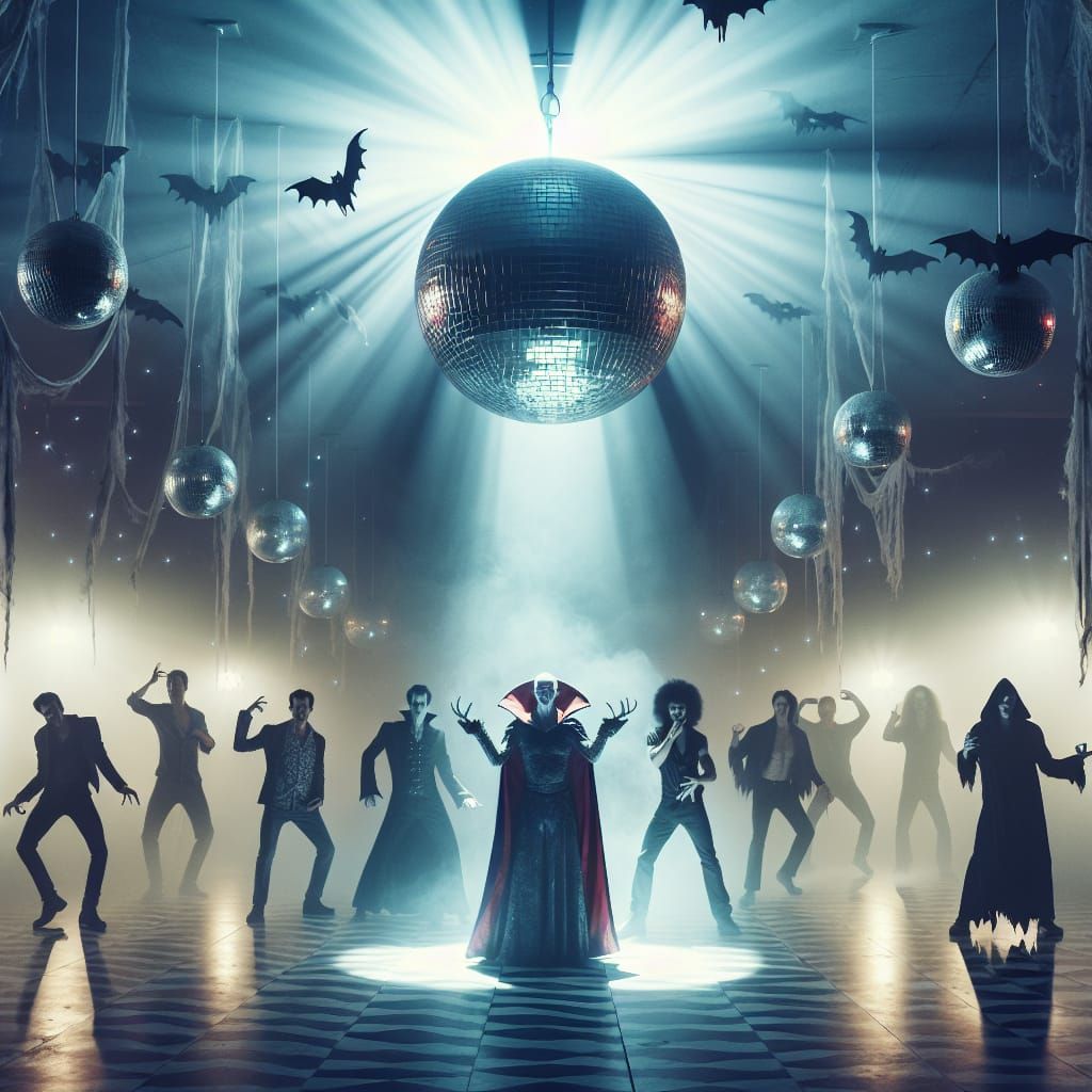 Vampire Breakdancing at Supernatural Disco with Cursed Mirro...