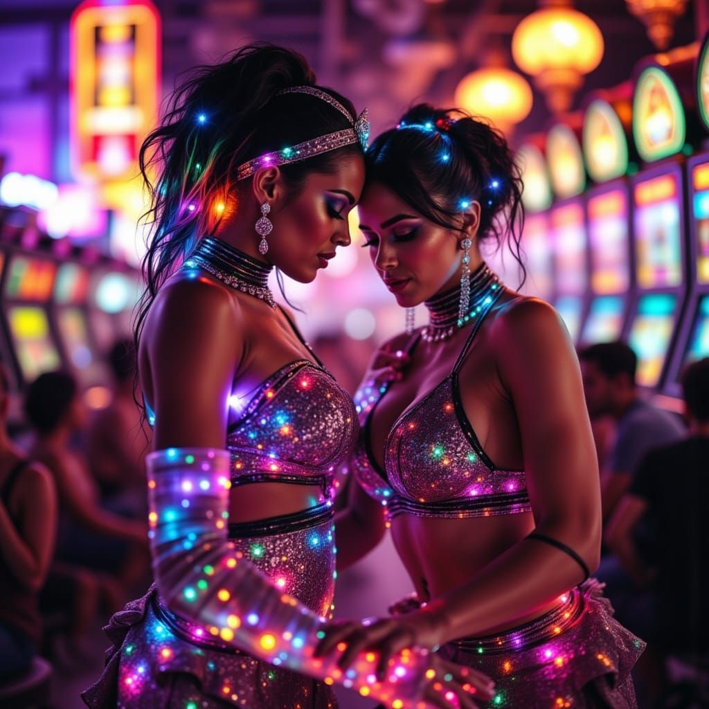 Vegas Double Exposure: Roaring Tiger & Casino Glamour