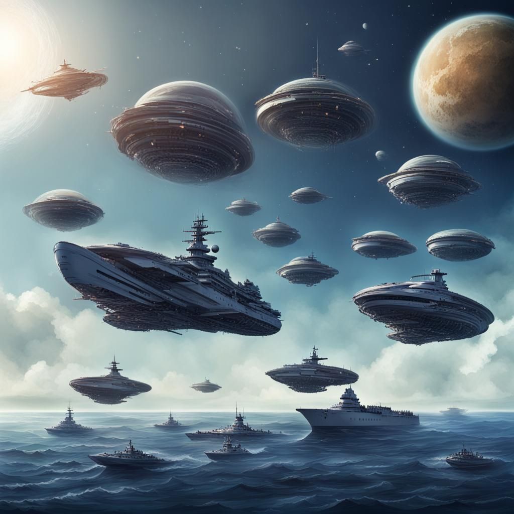 Space Navies Floating in the Cosmos