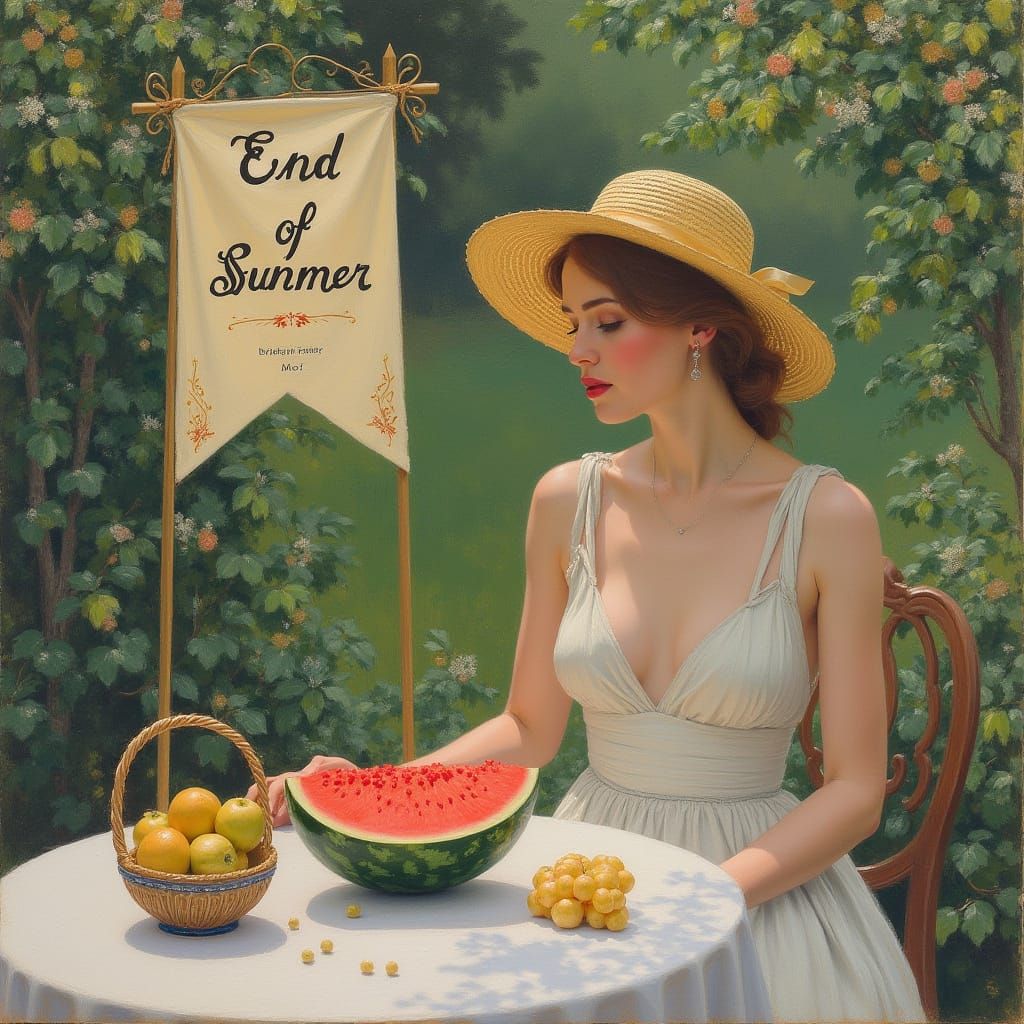 Impressionistic End of Summer Still Life