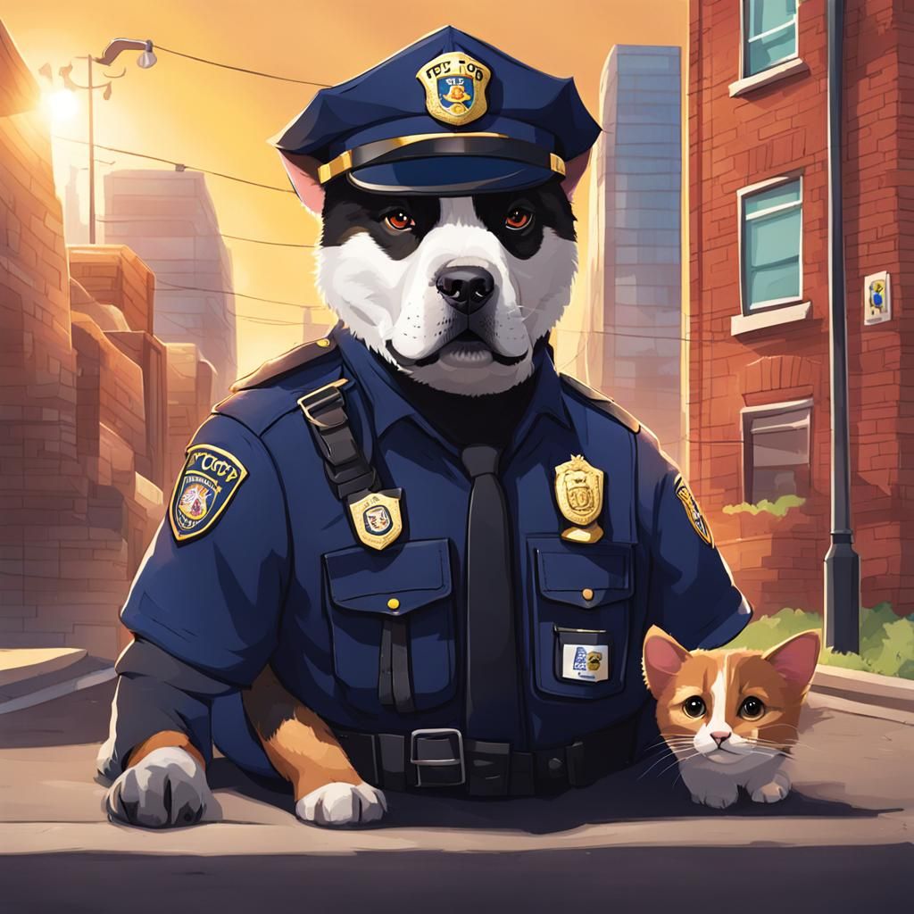 AI Generated Image of a Pets Cop