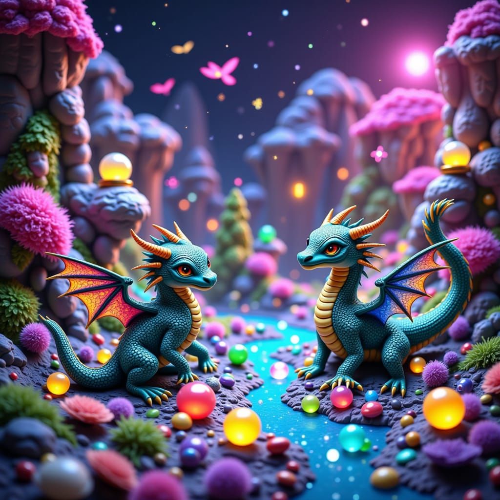 Whimsical World on a Bookshelf at the Dragons' Dice Rolling ...