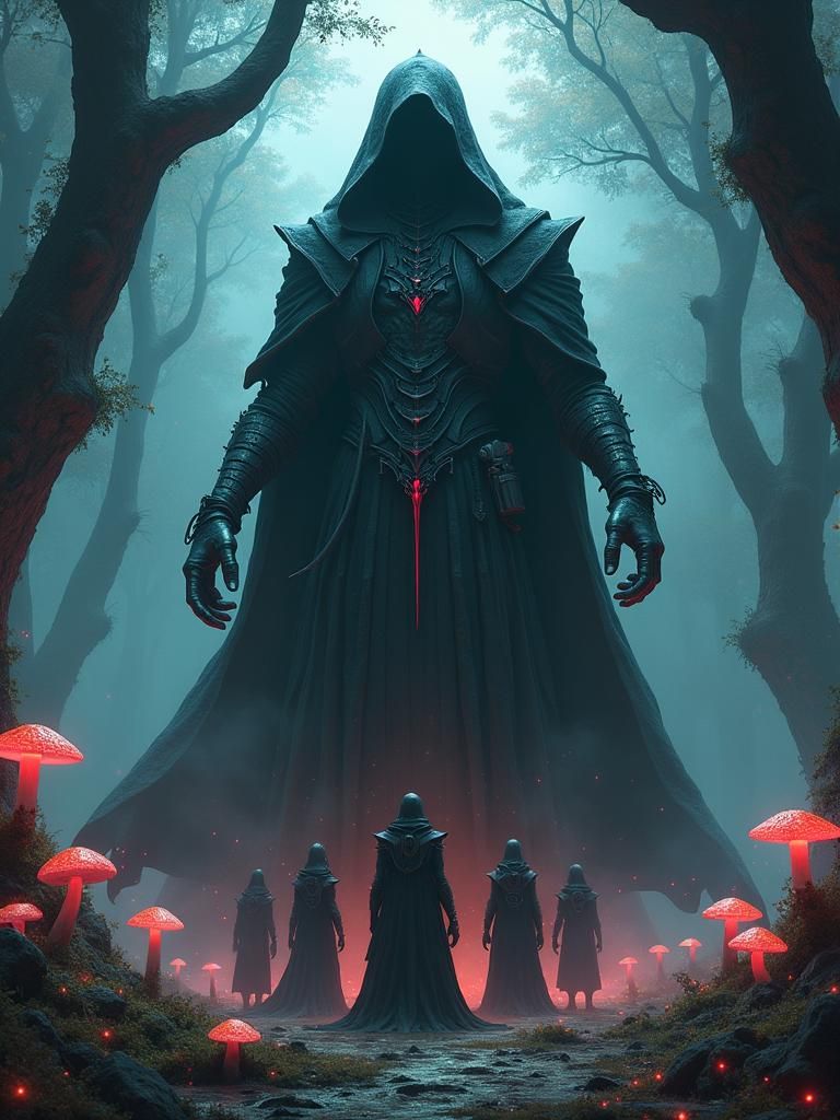 Dark Lord Unleashes Evil: Heroes Unite in Fantasy Art