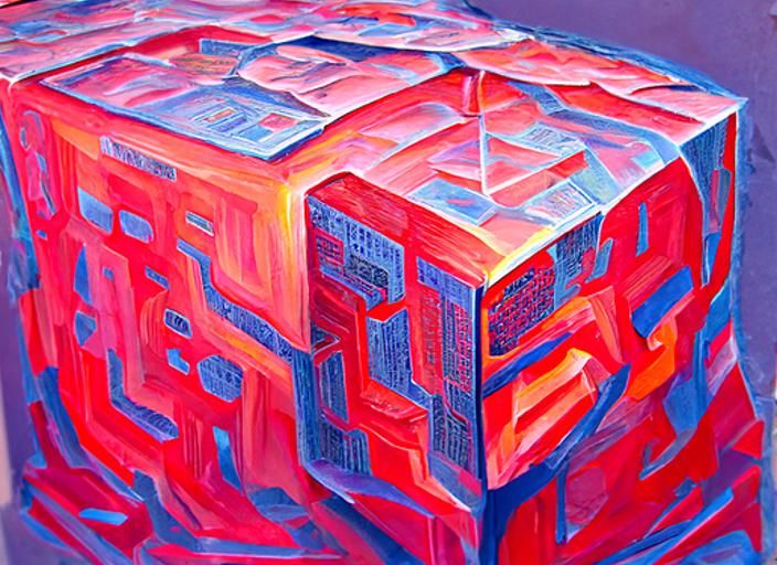 Brain Versus AI: Gouache Acrylic Painting