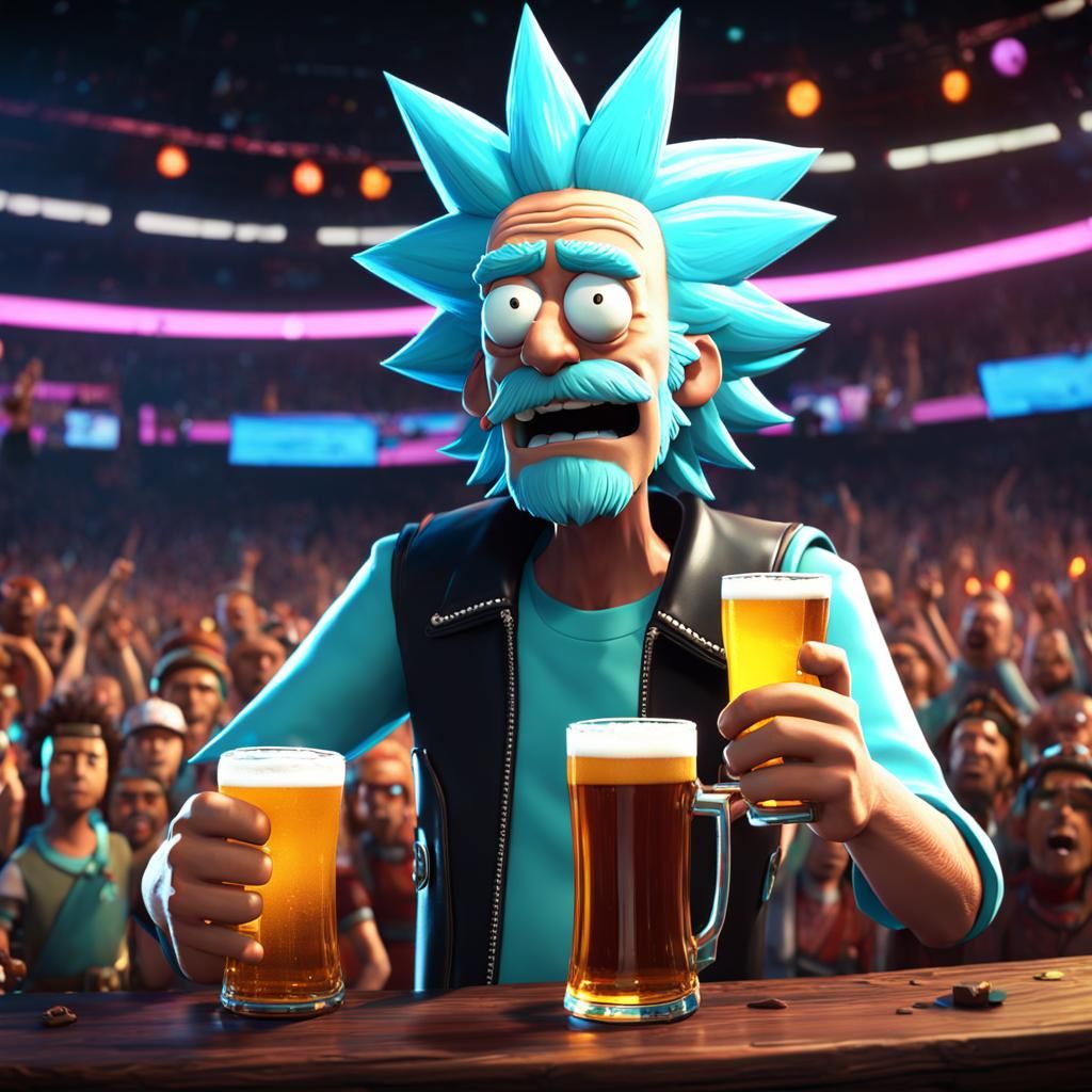 Rick Sanchez at Heavy Metal Concert in 3D