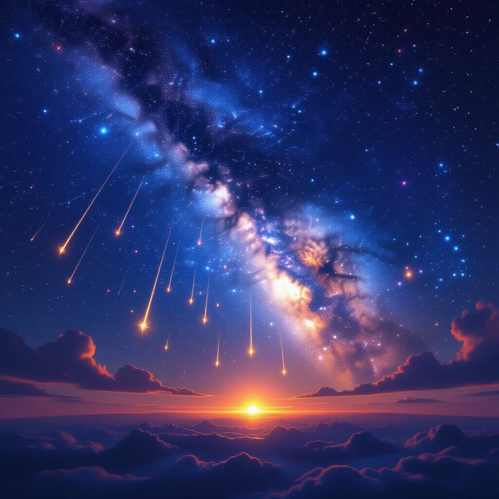 Cosmic Spectacle: Stars Descend to Earth in Digital Matte Pa...