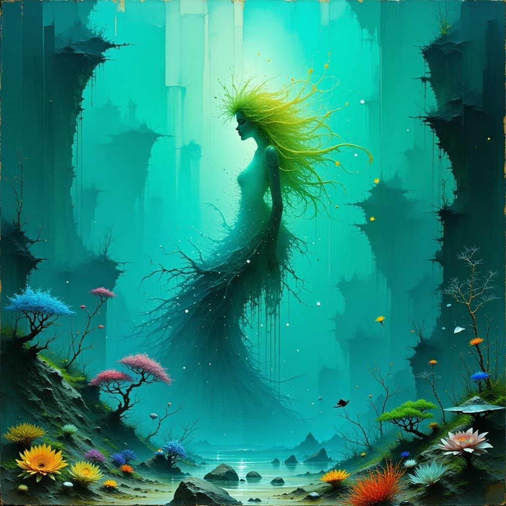 Mystical Wave Siren in Underwater World