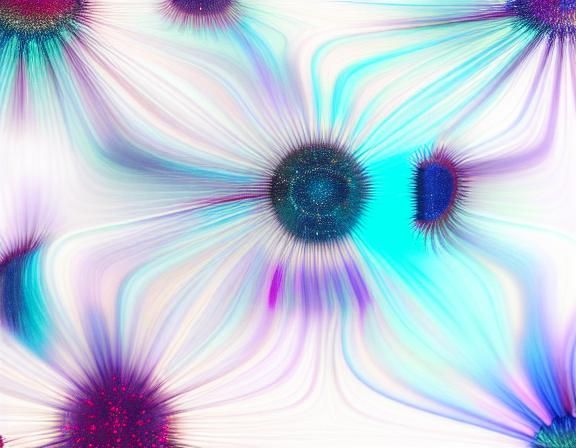 Surreal Flame Flower in a Futuristic Style