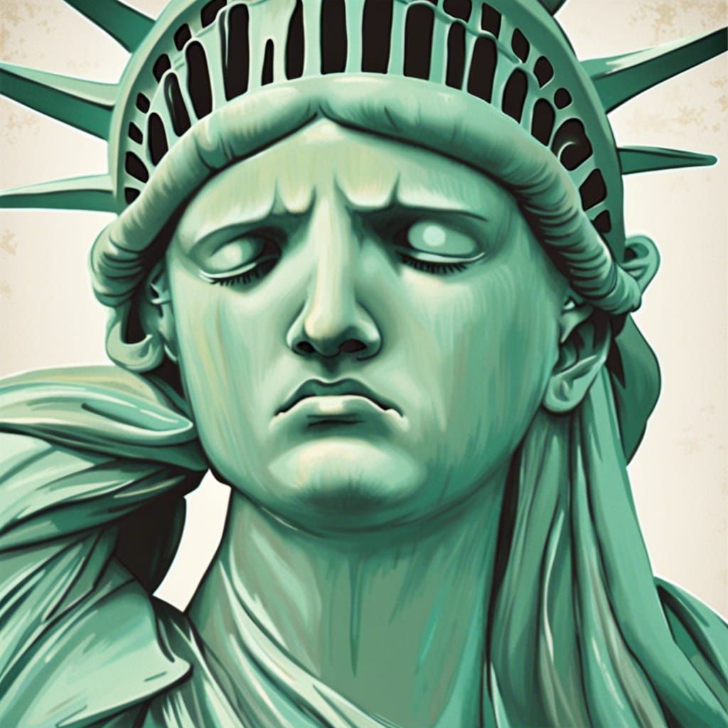 Statue of Liberty Crying: A Symbolic Image