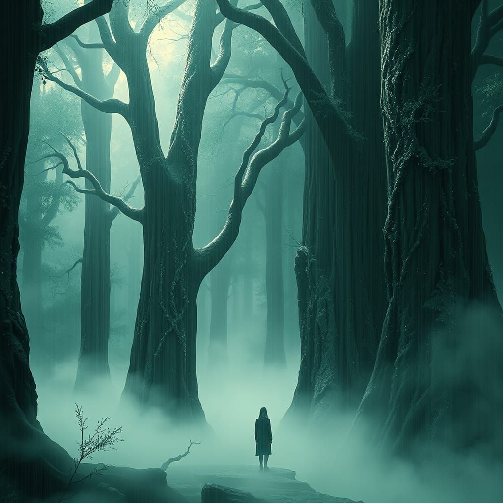 Mystical Forest in Endless Rain, Unreal Engine 5