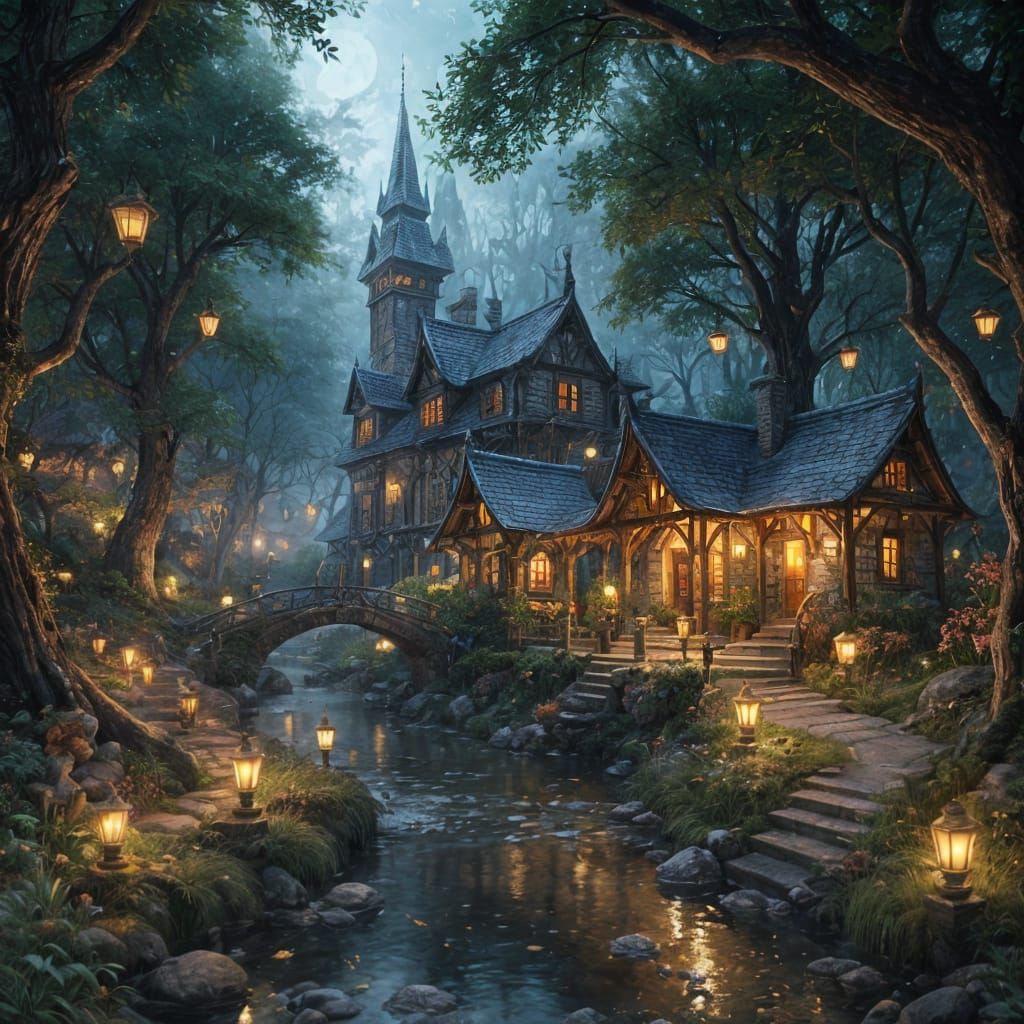 Whimsical Fairy Village in Enchanted Woods