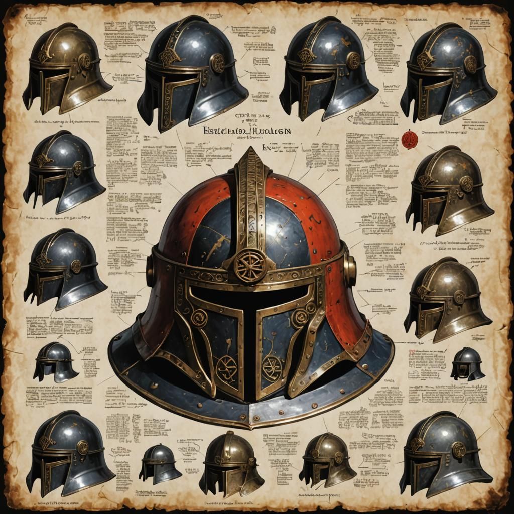 Gematria Helmet: Digital Art Depicting Salvation