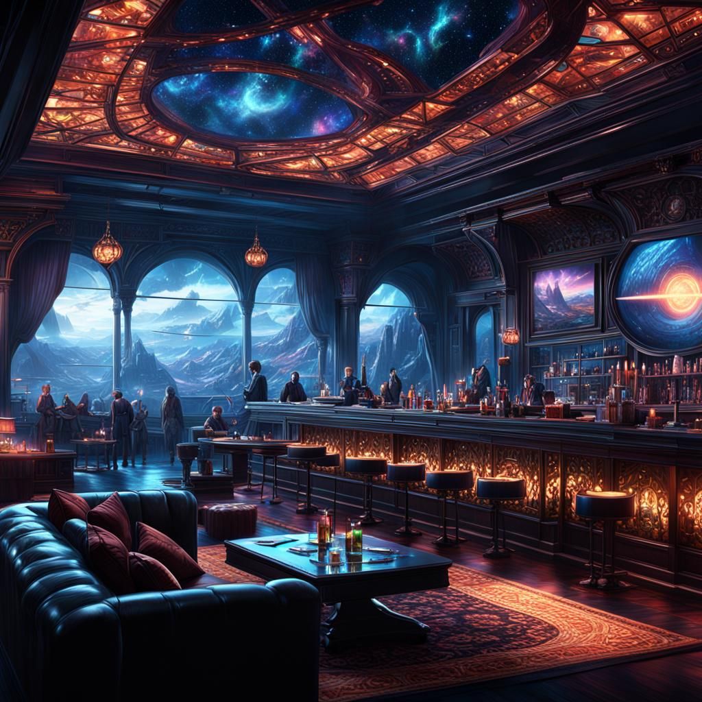 The Starfire Club Lounge: Digital Matte Painting