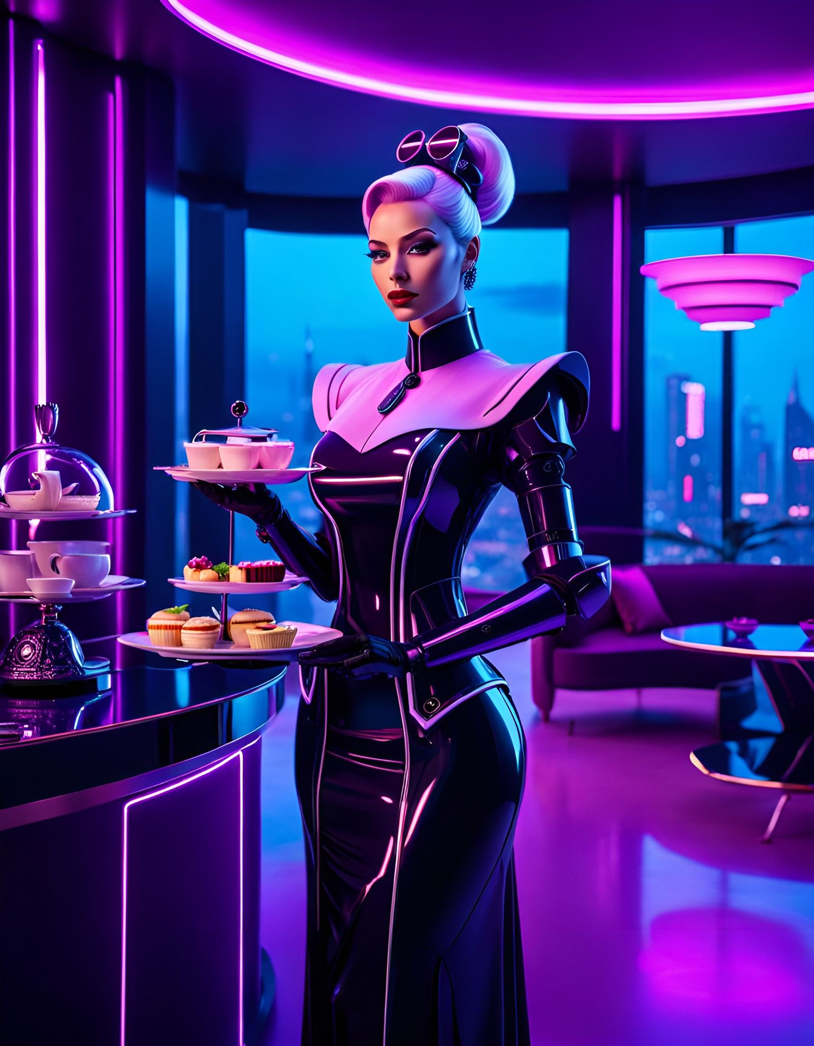 Butler Bot Serving High Tea