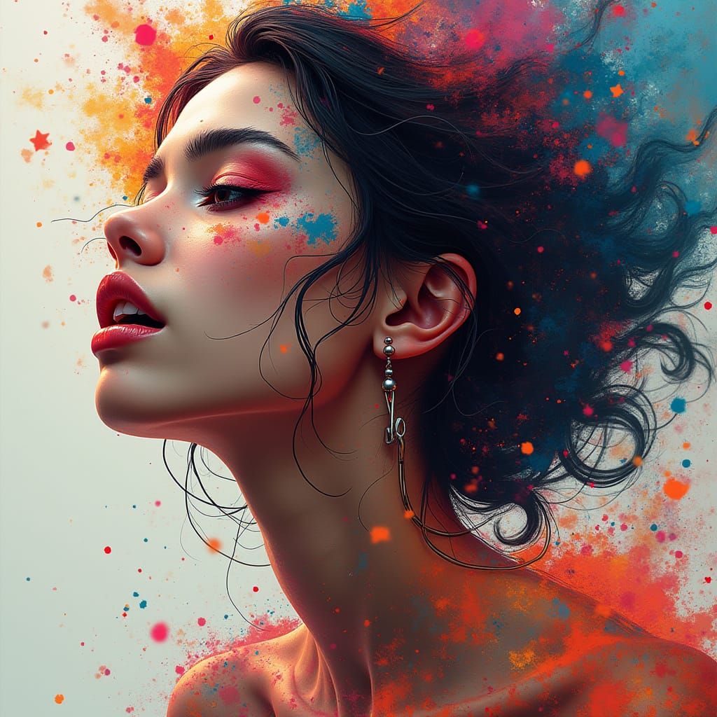 Japandi Style Hyperrealistic 2D Illustration