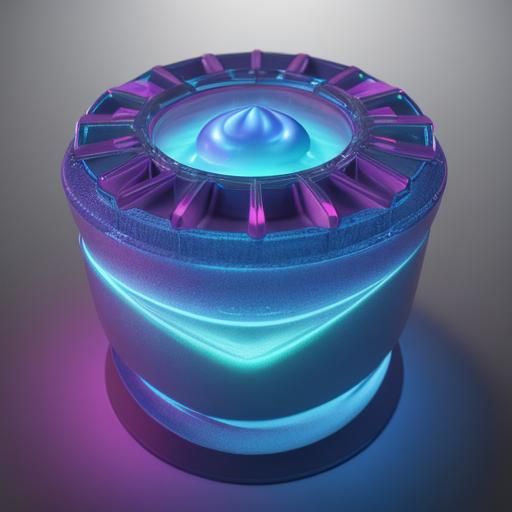 Iridescent Slime with Shifting Colors: 3D Digital Art