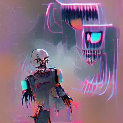 Robot Ghoul AI Generated Image