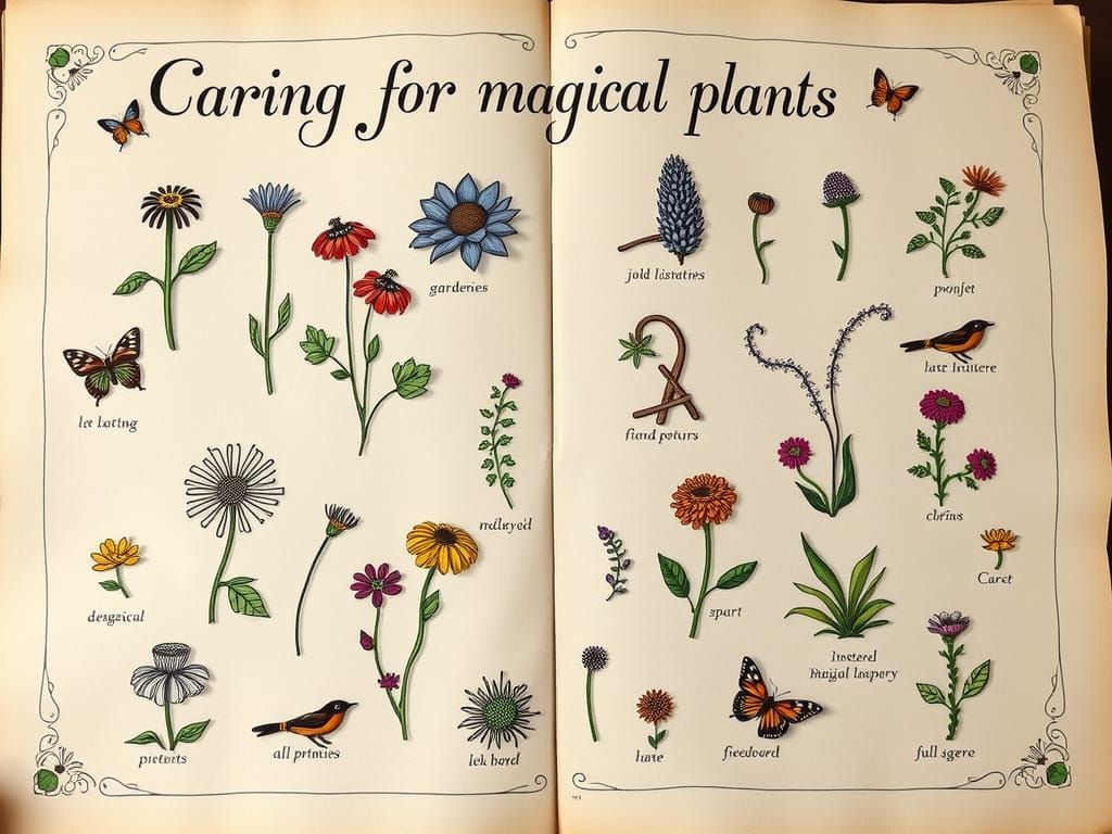 Gardeners' Guide to Magical Botany in Whimsical Illustration...