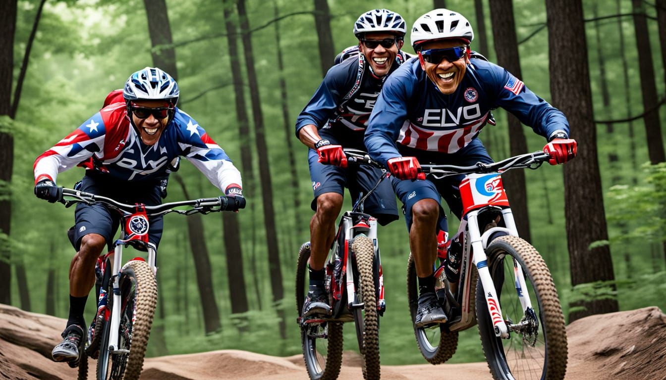 Former Presidents Tackle Downhill Trails in Star-Spangled St...