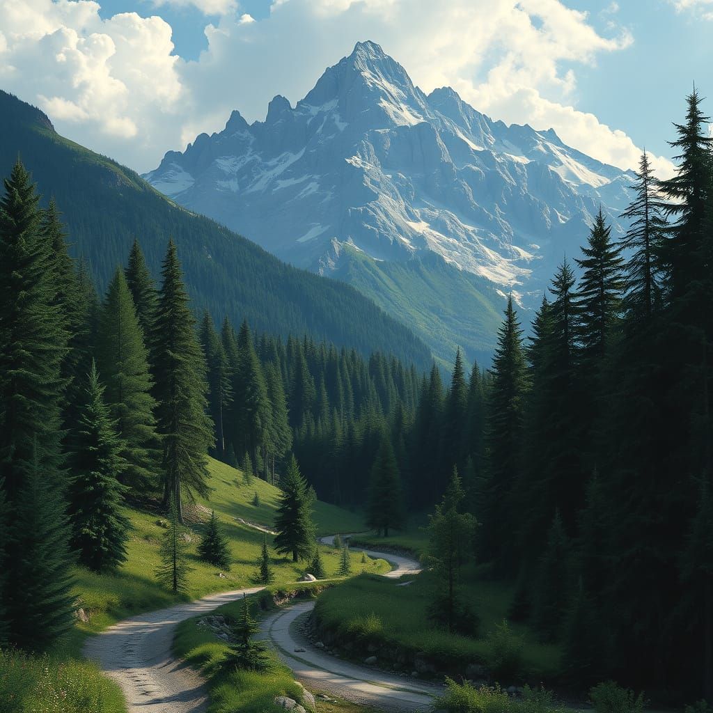 Lush Mountain Trails Inspired by Landscape Masters