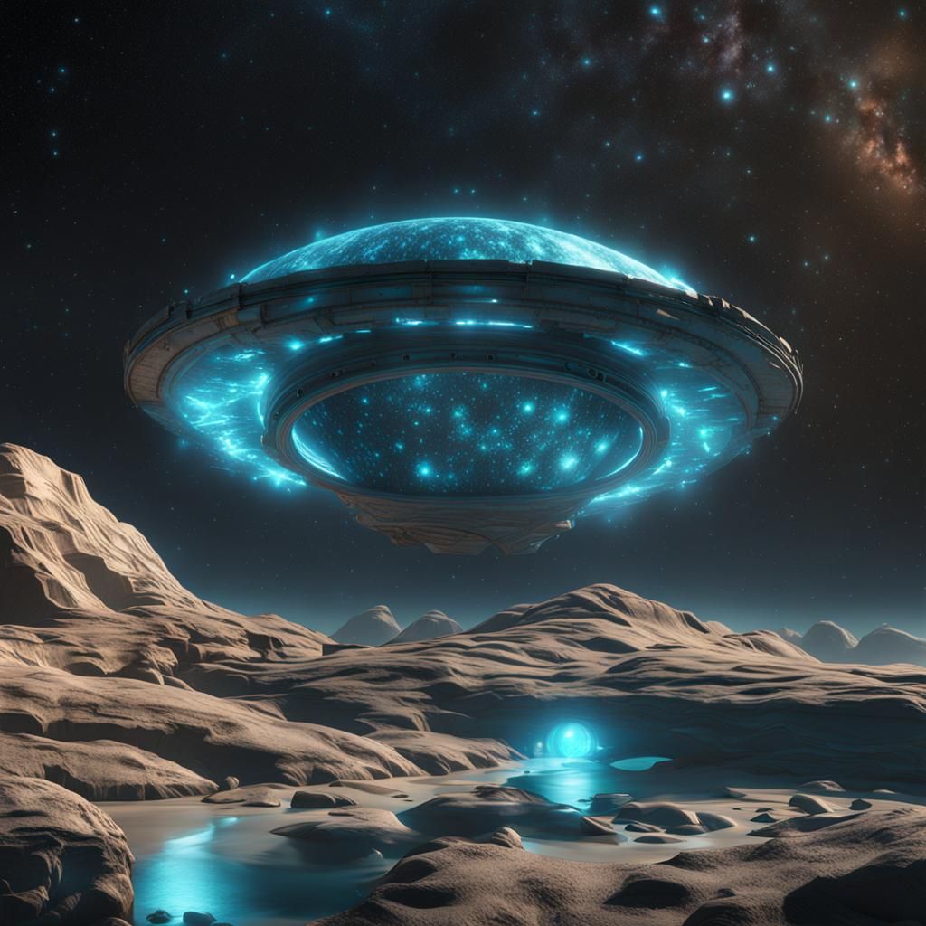 Bioluminescent Elf Creates Sci-Fi Universe Portal