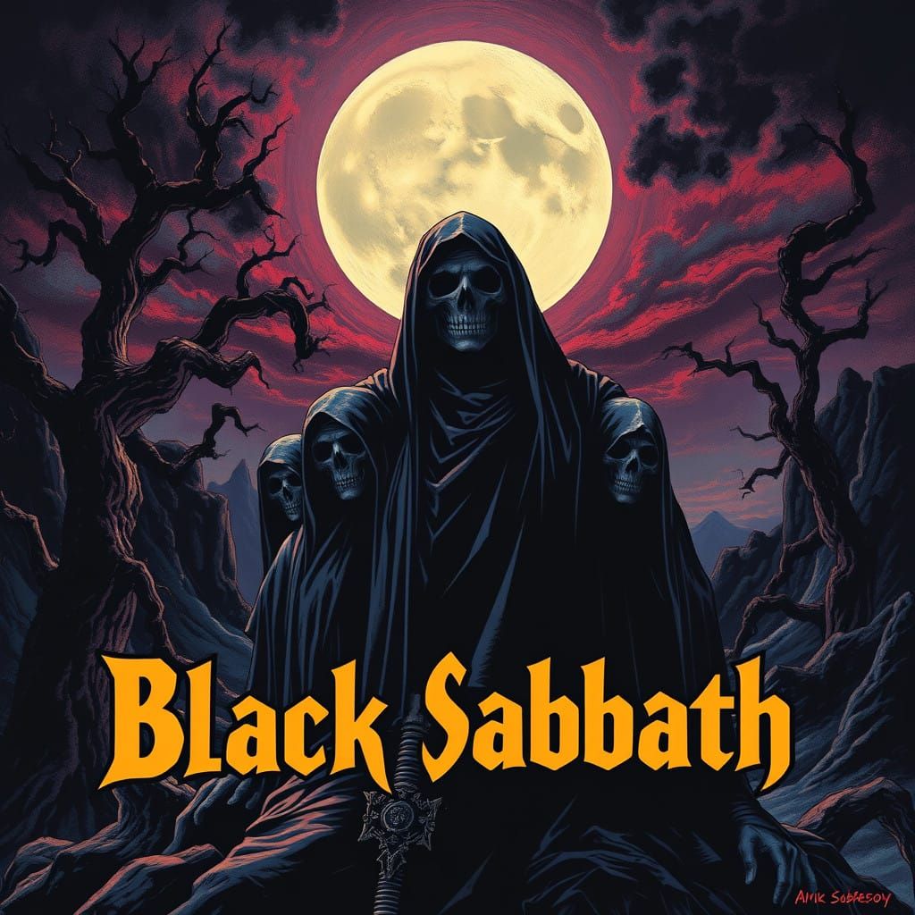 Epic Black Sabbath Dark Fantasy Art