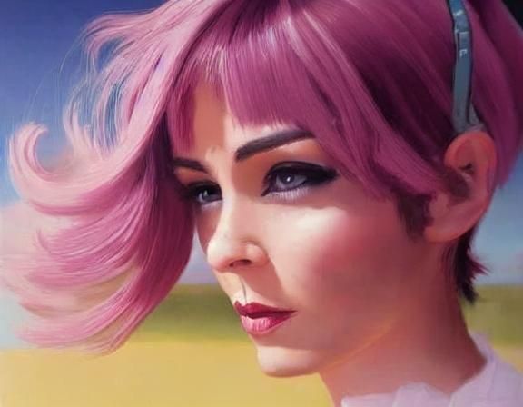 Hyperrealistic Portrait of a Pretty Girl