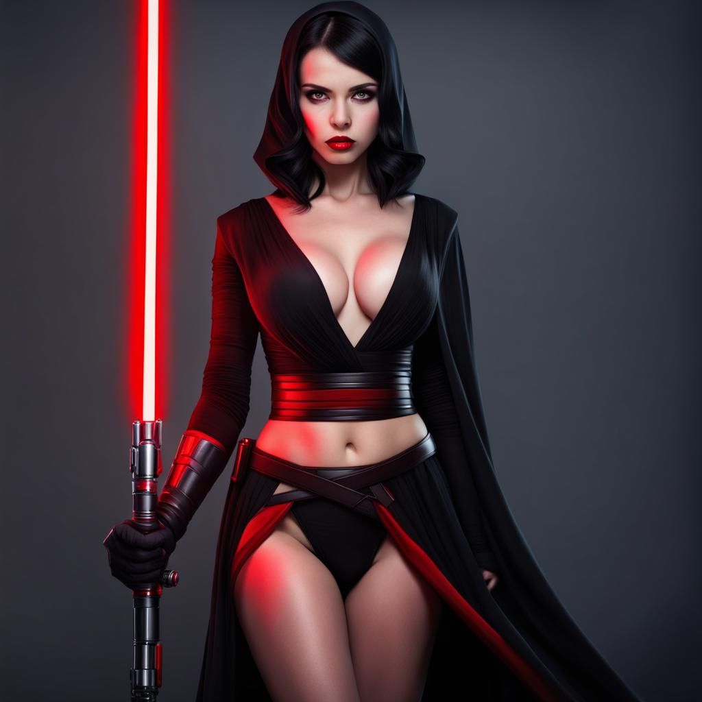 Sith Inspired Warrior with Lightsaber