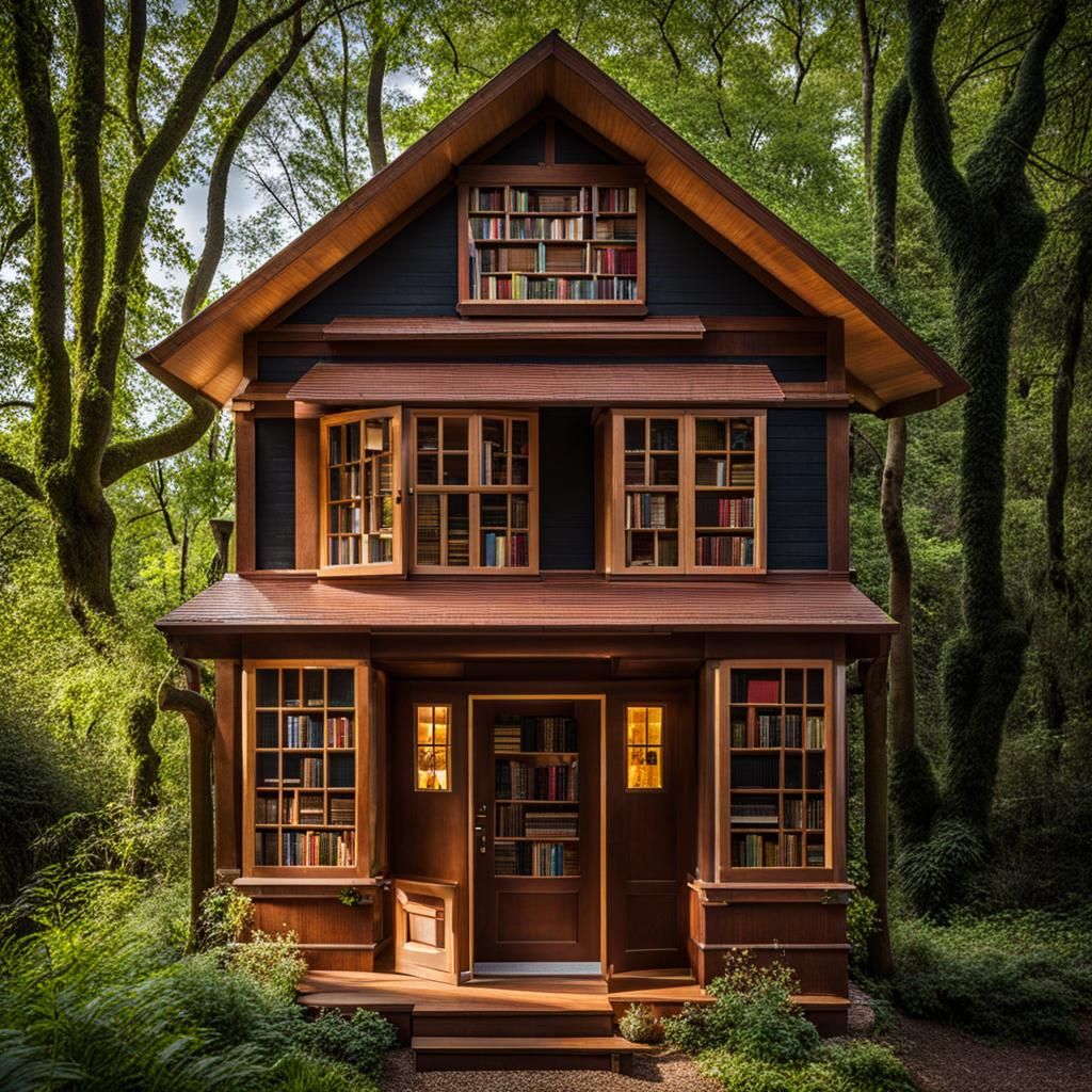Whimsical Book House: A Literary Abode