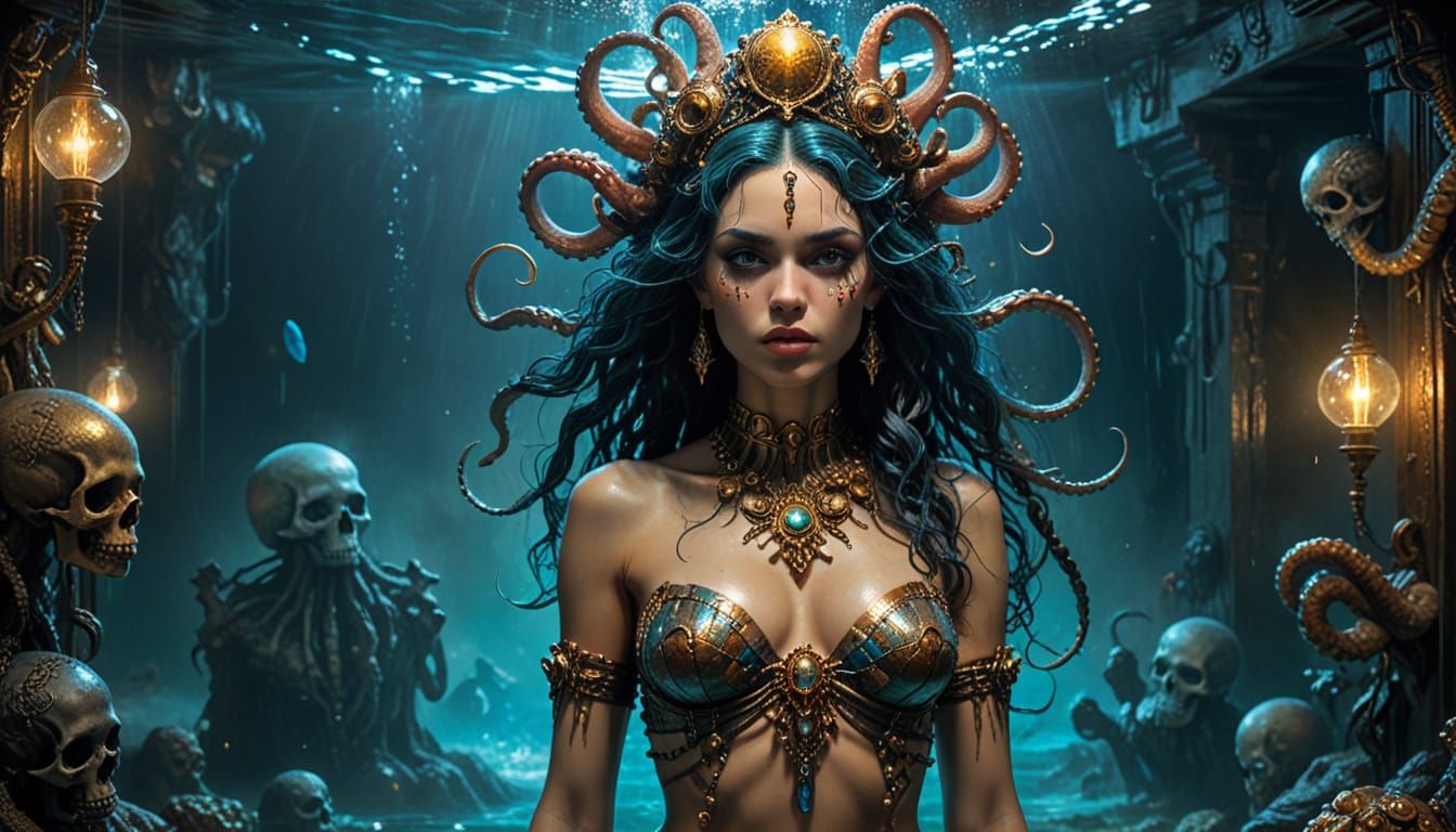 Cala Maria in Vibrant Surreal Boudoir Scene