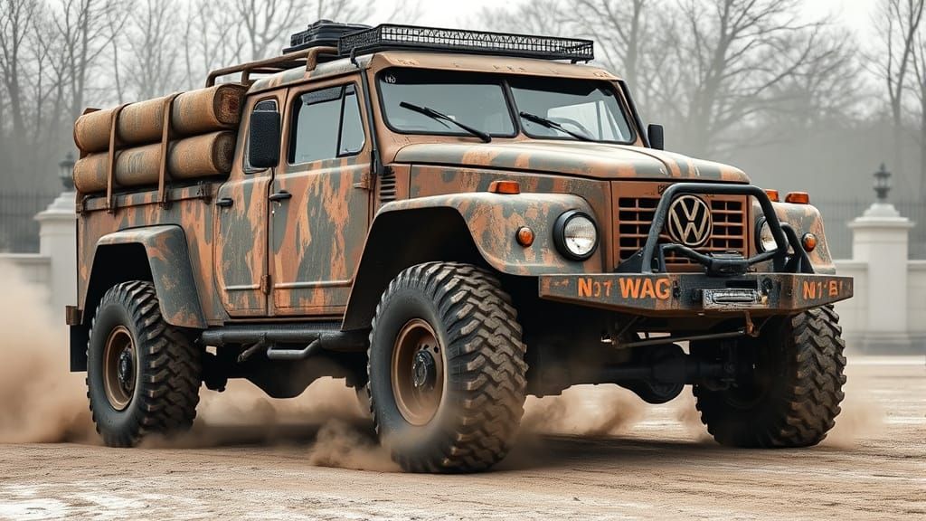 Rugged Off-Road VW Truck in Copenhagen