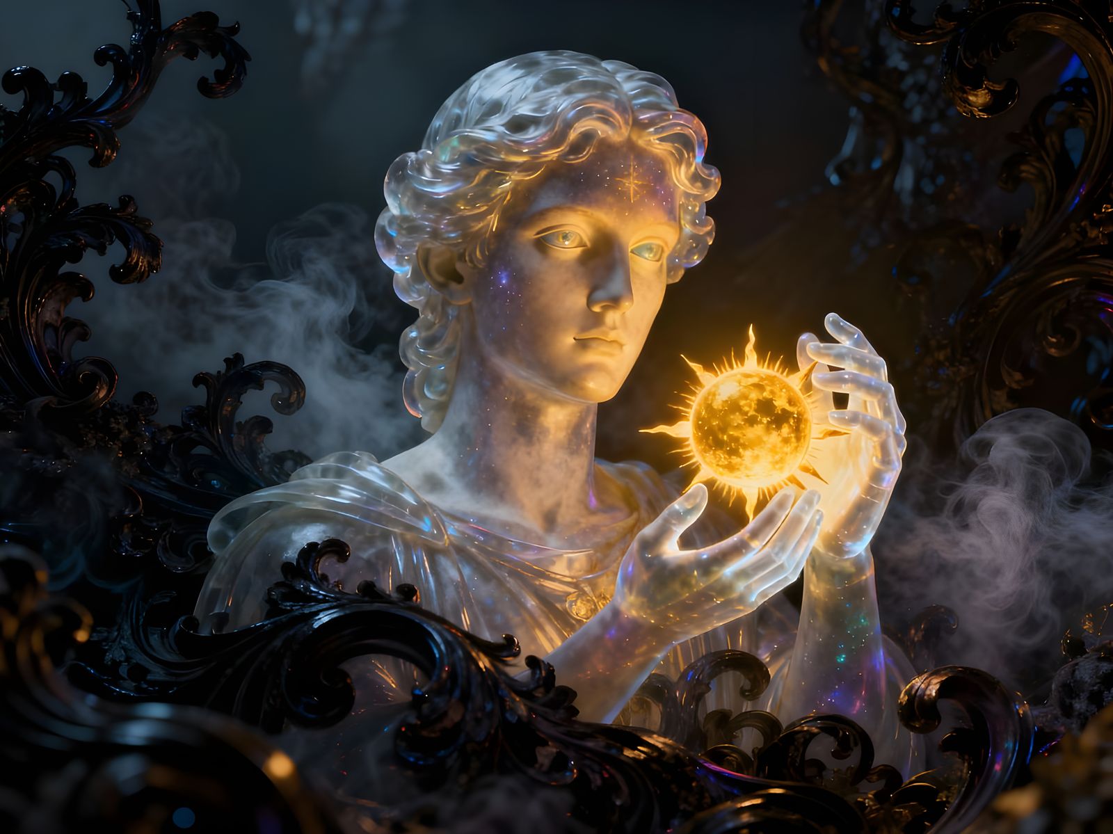 Archangel Uriel Emerges in Dynamic Anaglyph 3D