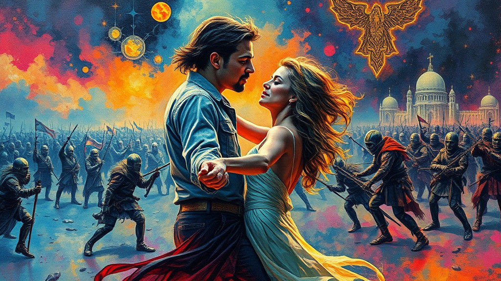 Fluorescent Impasto Dance: Heavy Metal Record Cover Art