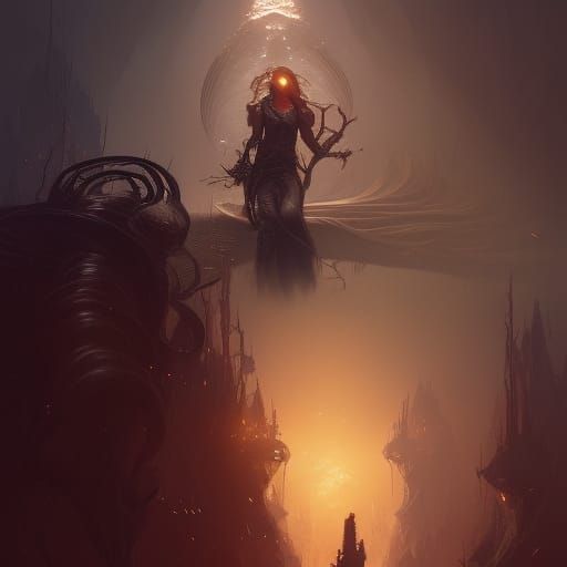 Hyperdetailed Snake Queen Concept Art