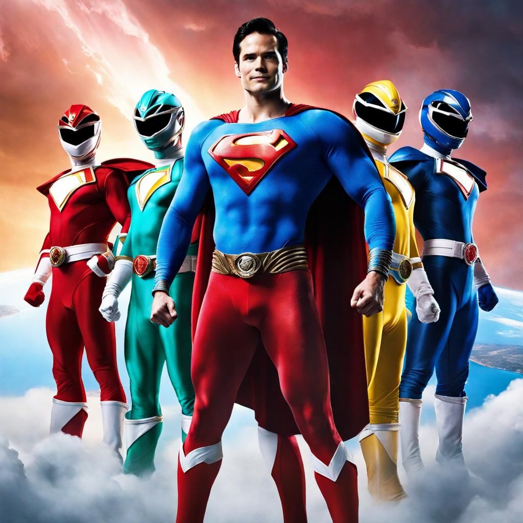 Superman and Power Rangers Unite in Live Action