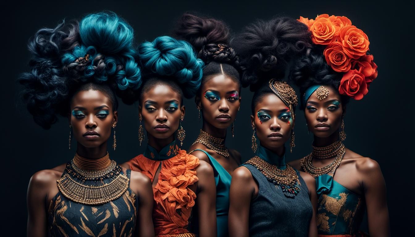 Empowered Women: Conceptual Portraits in Cinematic 3D Render...